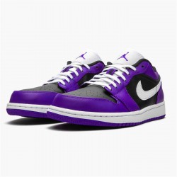 553558-501 Repsneakers Jordan 1 Low Court Purple Black